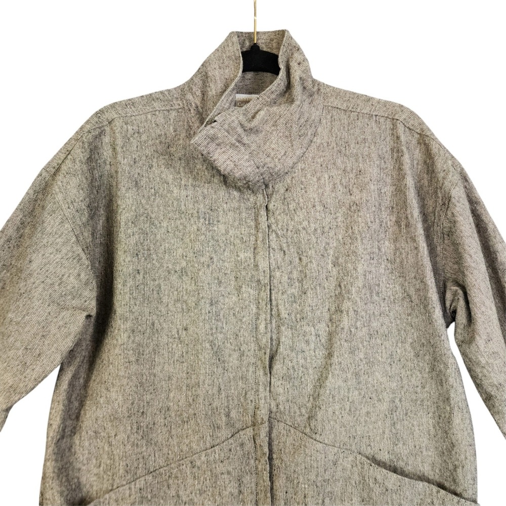 Coldwater Creek Womens Linen Cotton Blend‎ Full Zip Jacket Size Small Tan Layer - Picture 3 of 10